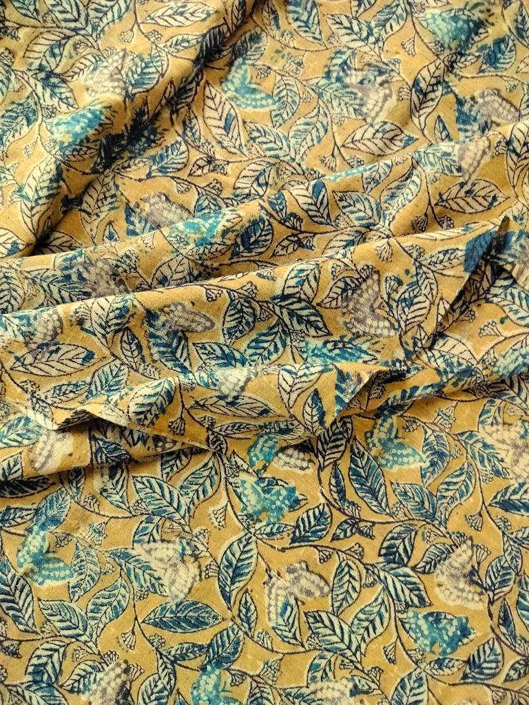 KALAMKARI : ANAR YELLOW: DARK& LIGHT INDIGO