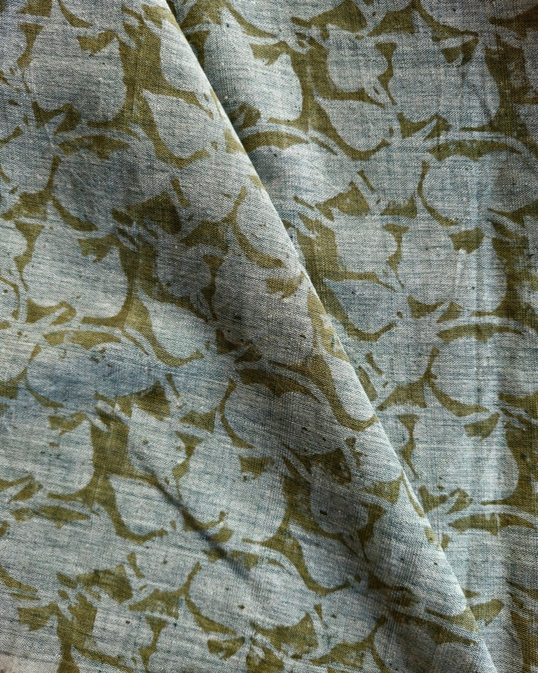 KALAMKARI :OLIVE GREEEN