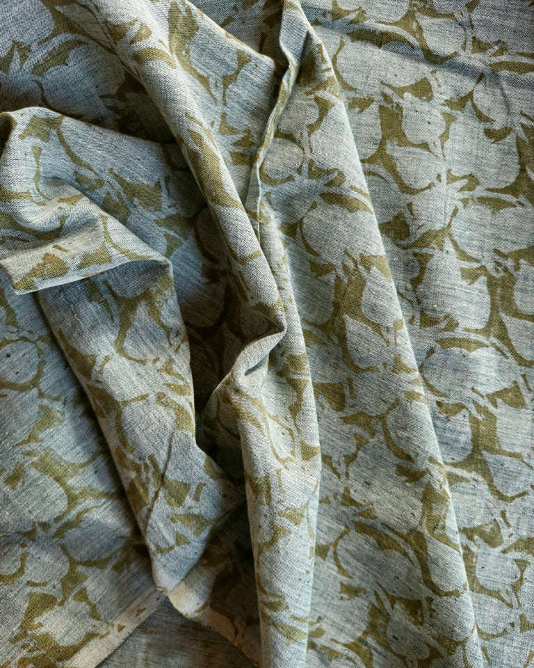 KALAMKARI :OLIVE GREEEN