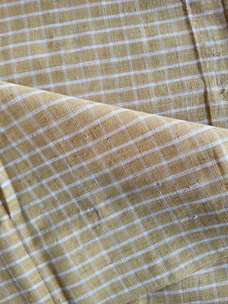 ORGANIC GEOMETRIC FABRIC: ANAR YELLOW : KORA