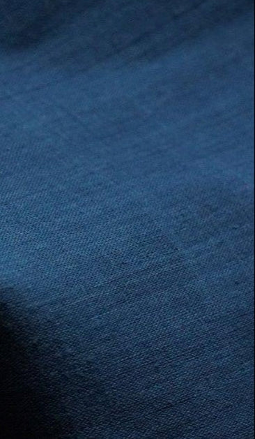 ORGANIC SOLID FABRIC : INDIGO