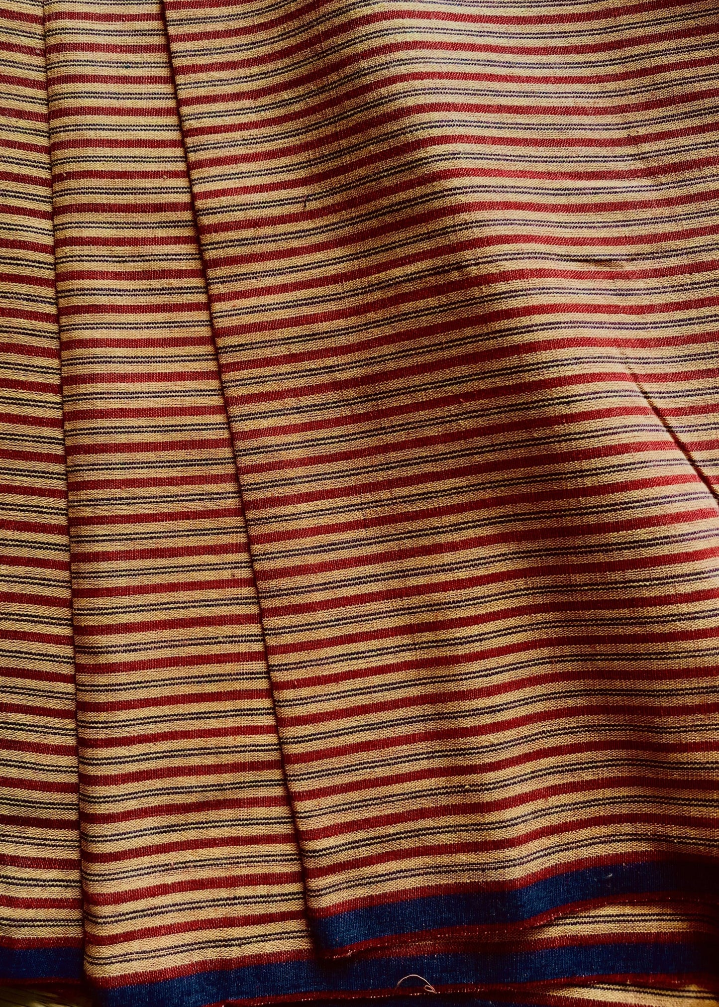 GEOMETRIC FABRIC : ANAR YELLOW : INDIGO : ALIZARIN RED