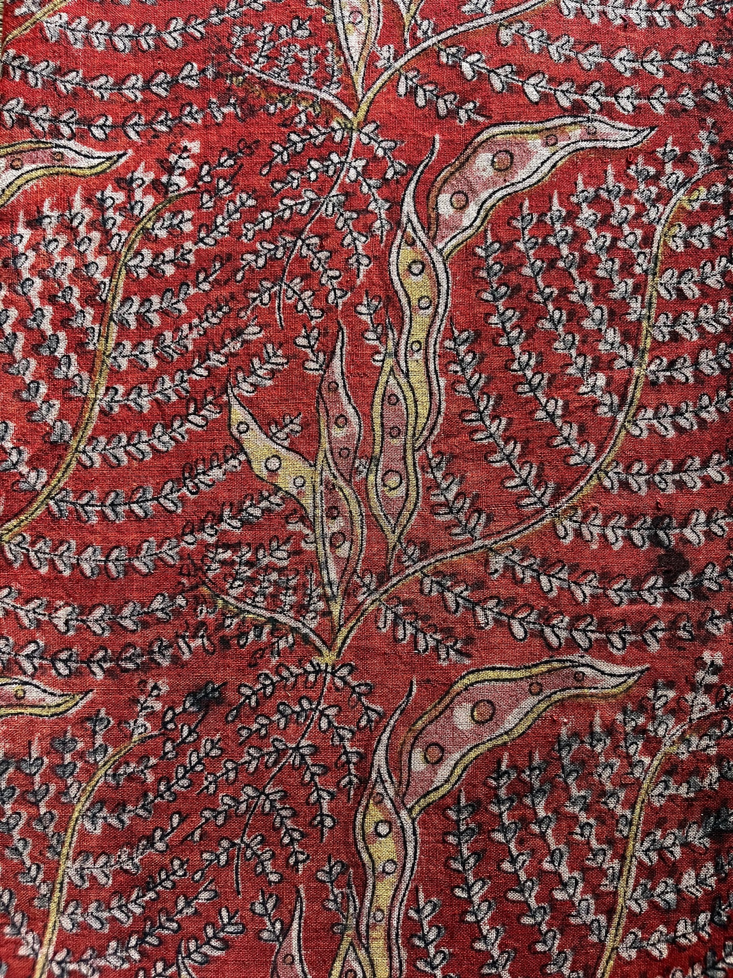 KALAMKARI : ALIZARIN RED : ANAR YELLOW : OLIVE GREEN
