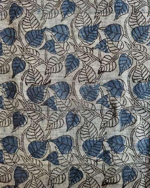 KALAMKARI : INDIGO BLUE : BLACK