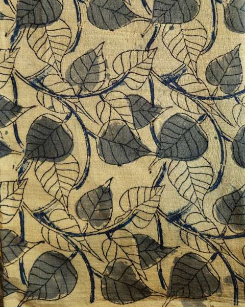 KALAMKARI : ANAR : OLIVE GREEN : BLACK