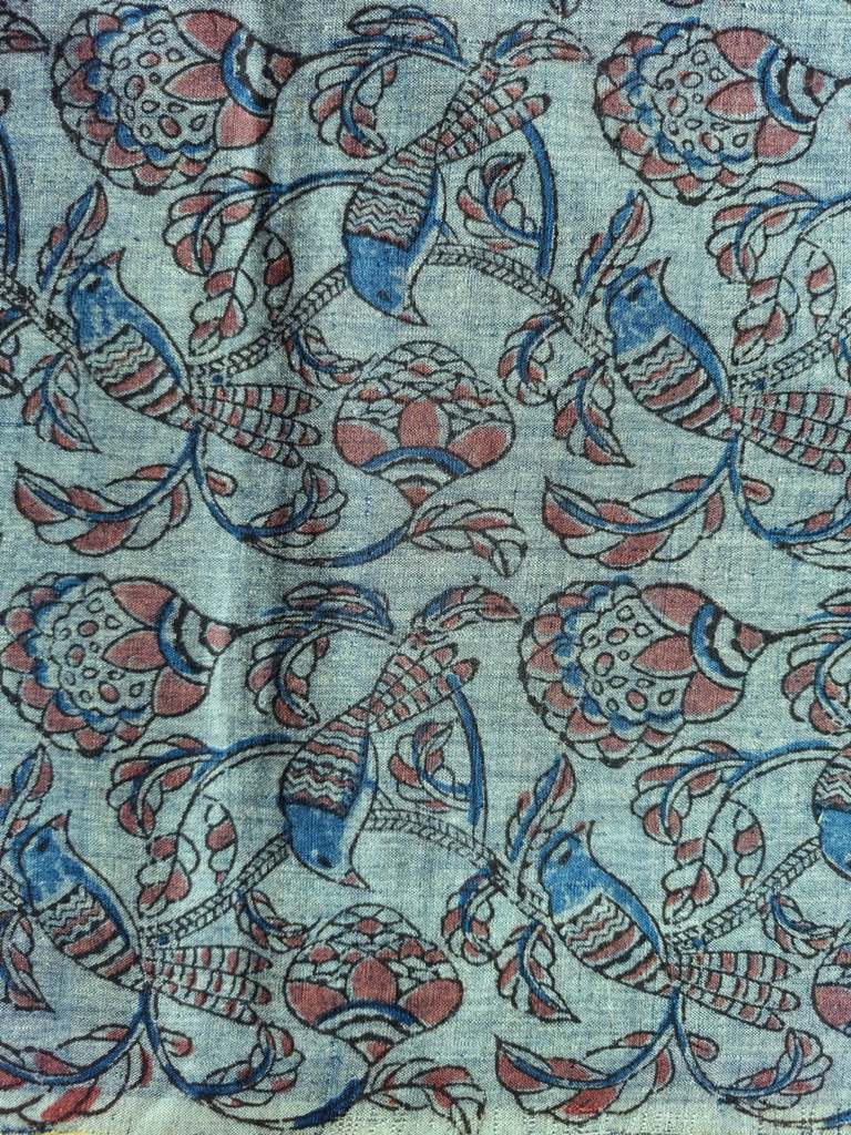 KALAMKARI : INDIGO BLUE : MANJISTA