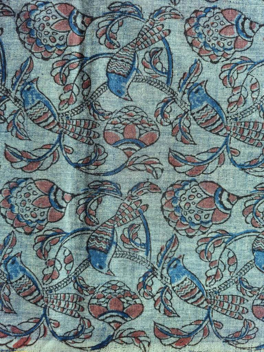 KALAMKARI :  INDIGO BLUE : MANJISTA