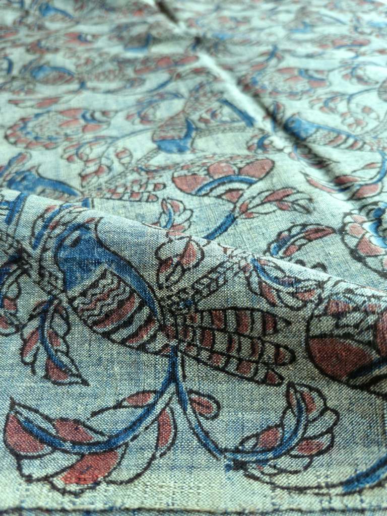 KALAMKARI : INDIGO BLUE : MANJISTA