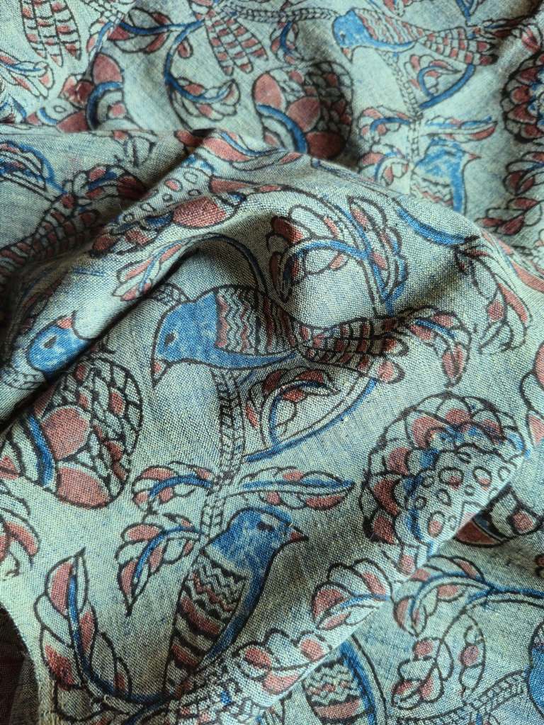 KALAMKARI : INDIGO BLUE : MANJISTA