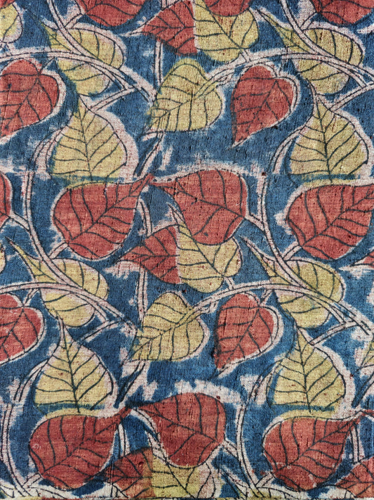 KALAMKARI :INDIGO BLUE : ANAR YELLOW : ALIZARIN RED