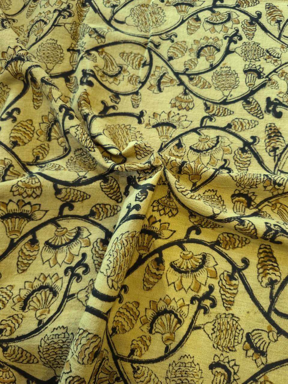 KALAMKARI :ANAR YELLOW: BLACK