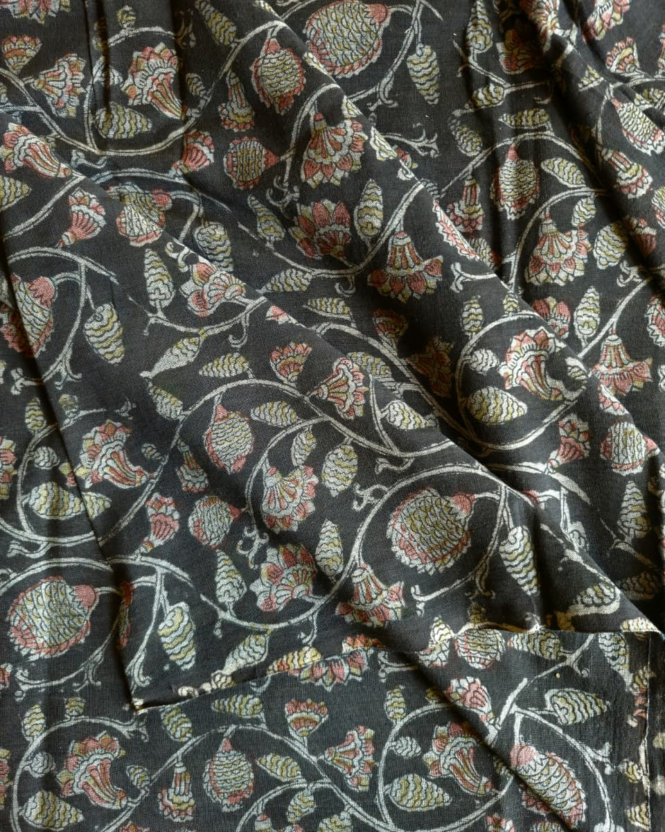 KALAMKARI :MANJISTA:BLACK:ANAR