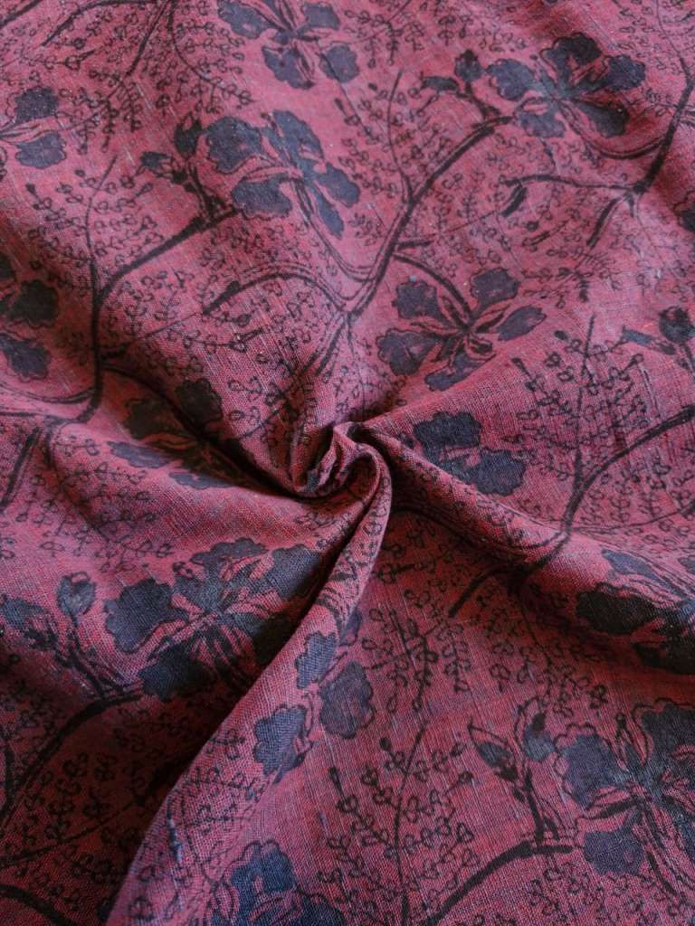 KALAMKARI :ALIZARIN RED:INDIGO :BLACK: