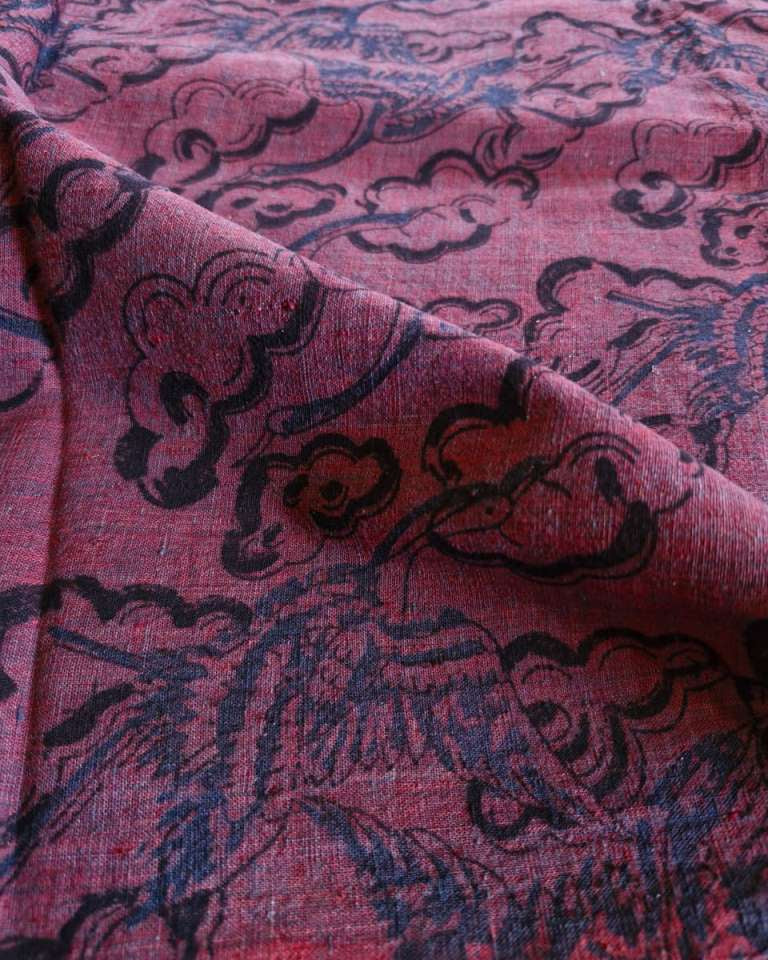 KALAMKARI :BLACK: ALIZARIN RED:INDIGO