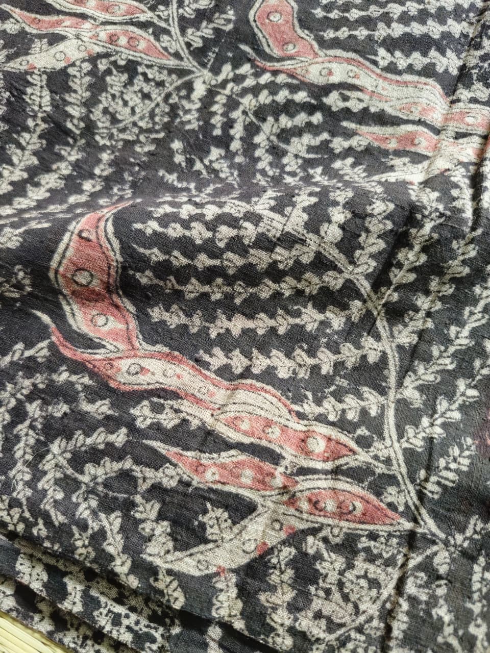 KALAMKARI : BEIGE : MANJISTA : BLACK