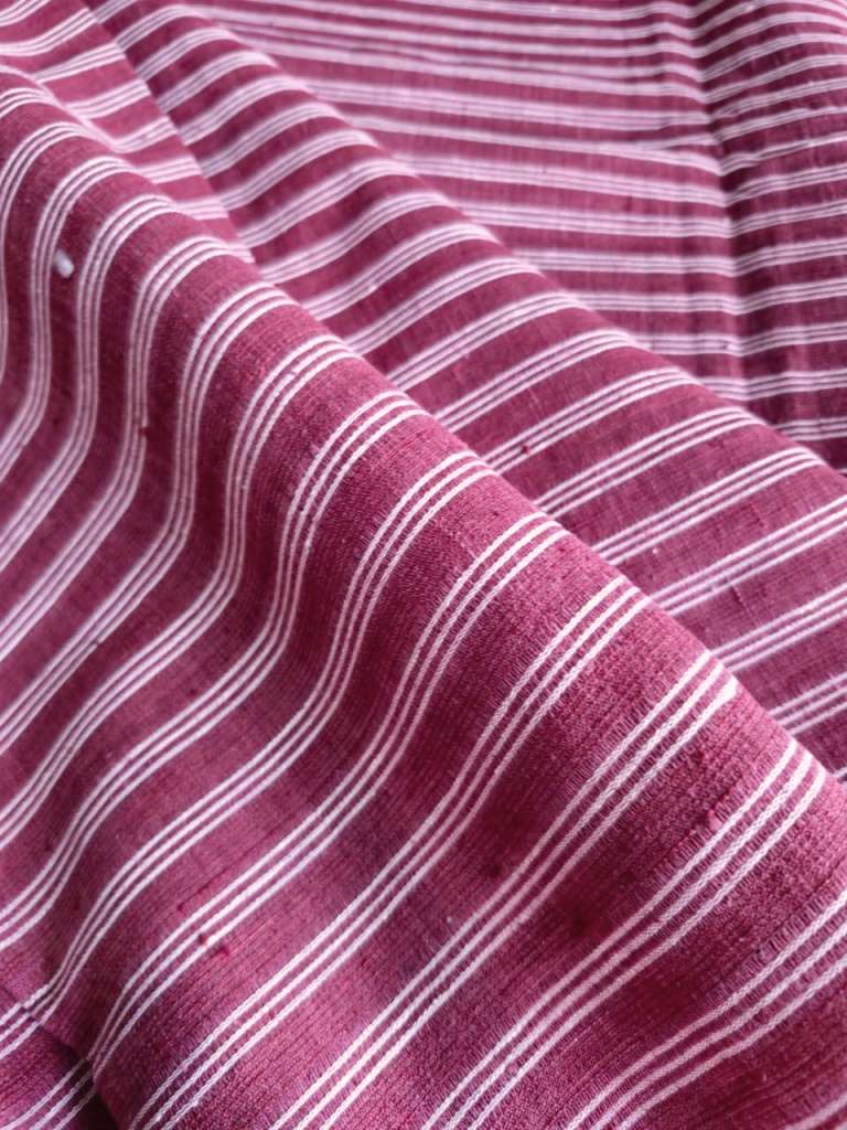 ORGANIC 4 PEDAL FABRIC : KORA ; MADDER ; STRIPES
