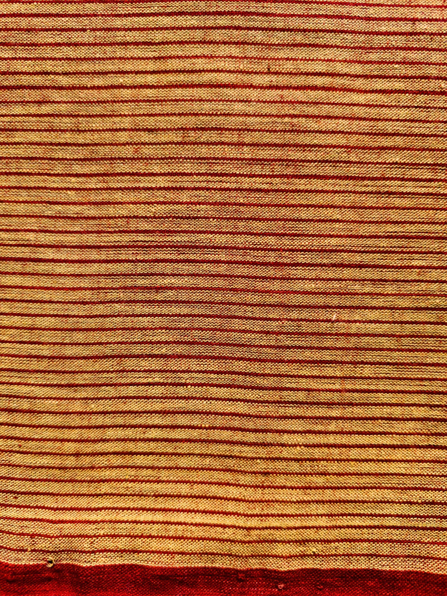 GEOMETRIC FABRIC : ALIZARIN RED : ANAR YELLOW..