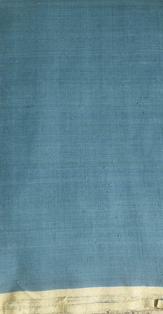 ORGANIC SOLID FABRIC :  INDIGO GREEN