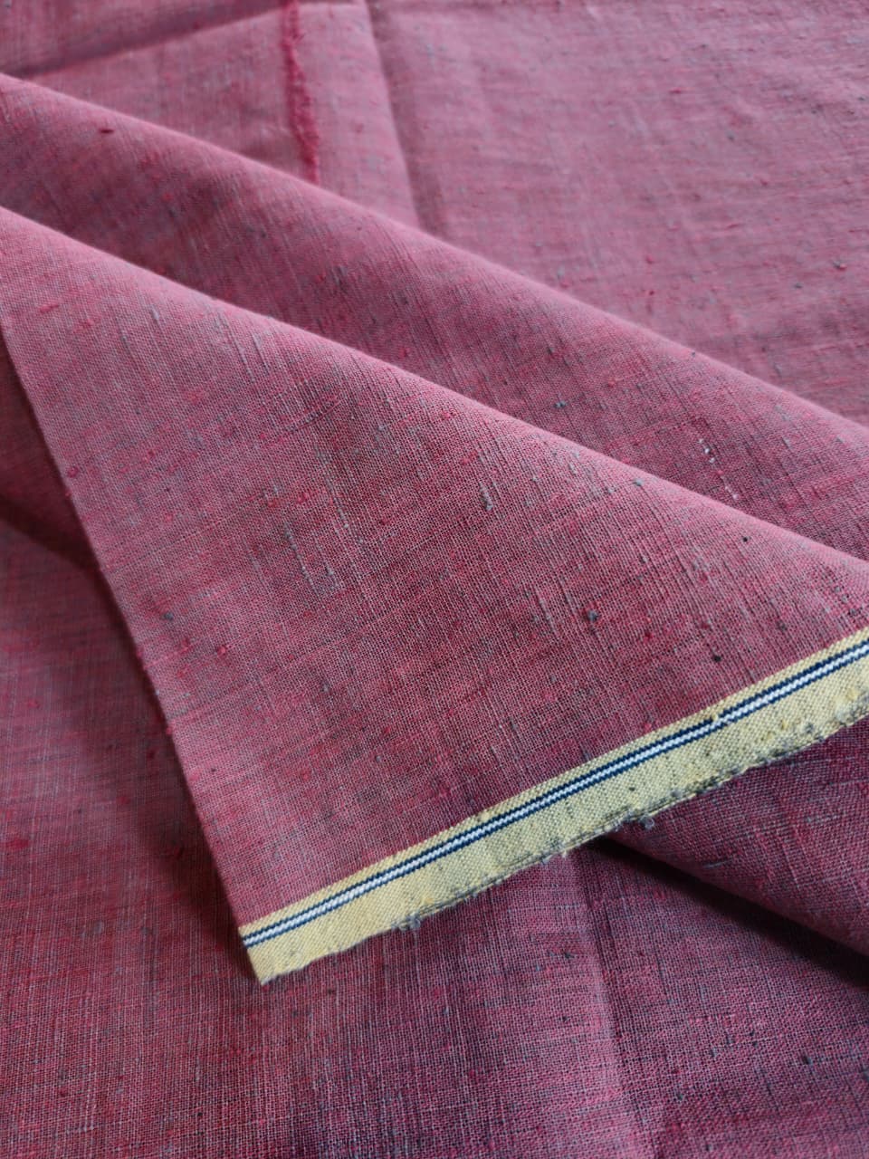 ORGANIC CROSS COLOUR FABRIC : SAPAN :INDIGO GREEN