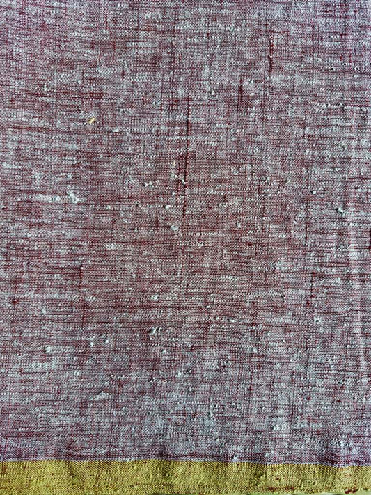 ORGANIC CROSS COLOUR FABRIC : KORA: ALIZARIN RED