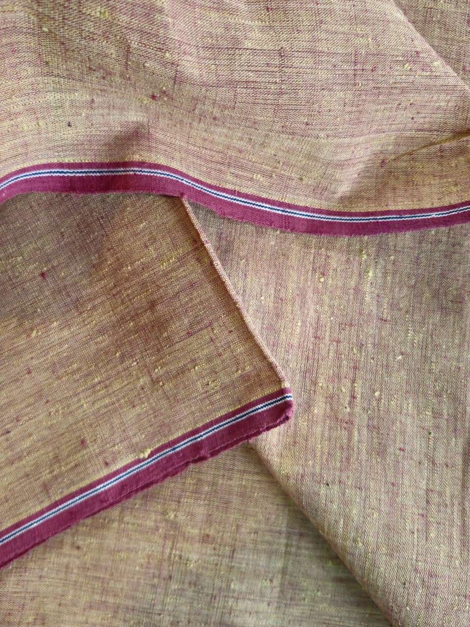 ORGANIC CROSS COLOUR FABRIC : ANAR : SAPAN