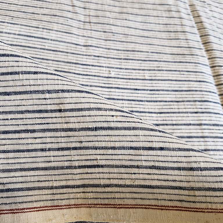 ORGANIC GEOMETRIC FABRIC : :INDIGO:KORA