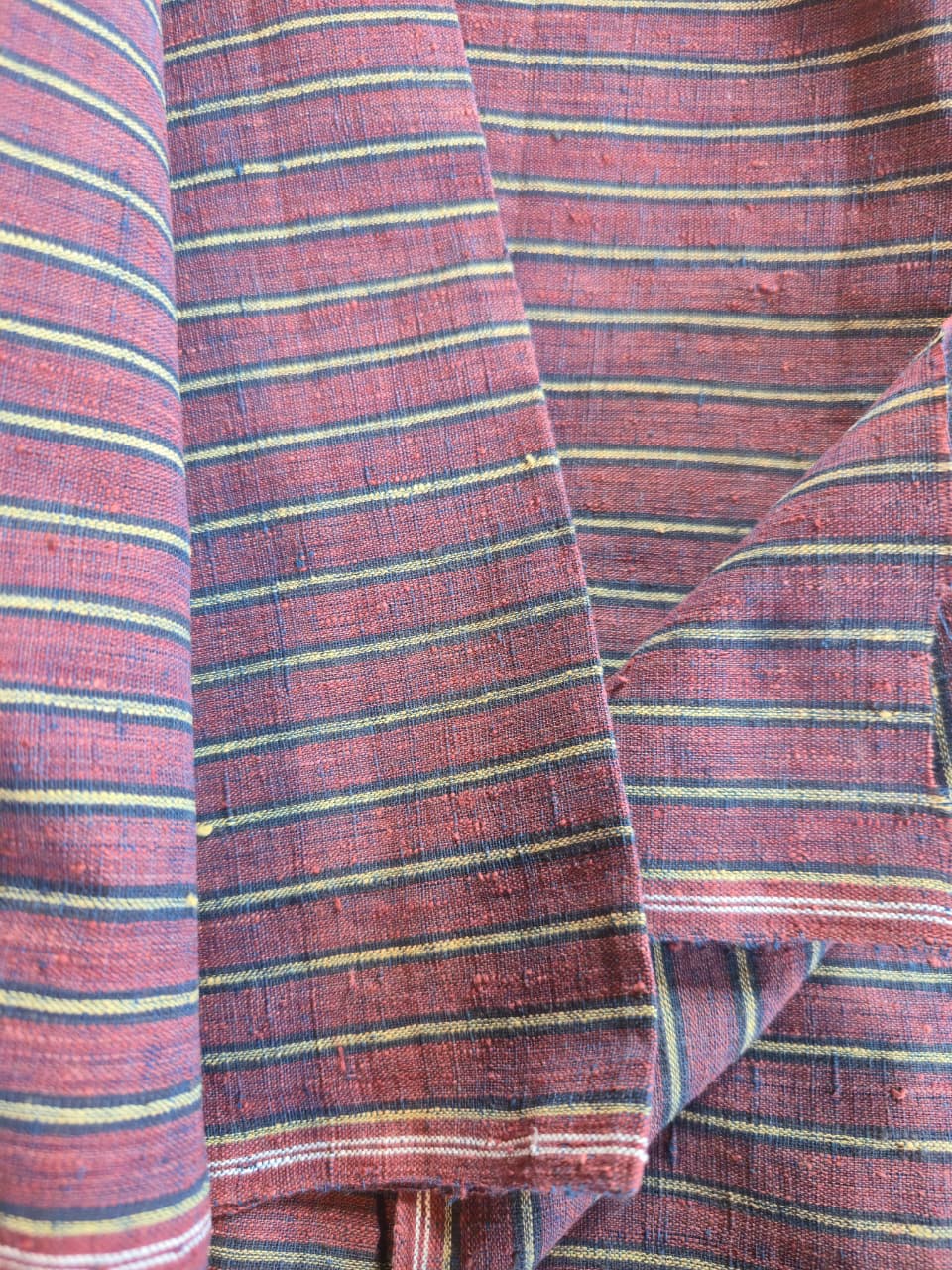 ORGANIC GEOMETRIC FABRIC: KORA :ANAR:KATHA BROWN:INDIGO :BLACK: