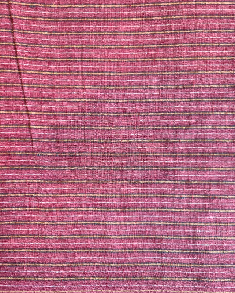 ORGANIC GEOMETRIC FABRIC: BLACK: KORA :ANAR:KATHA BROWN:ALIZARIN RED