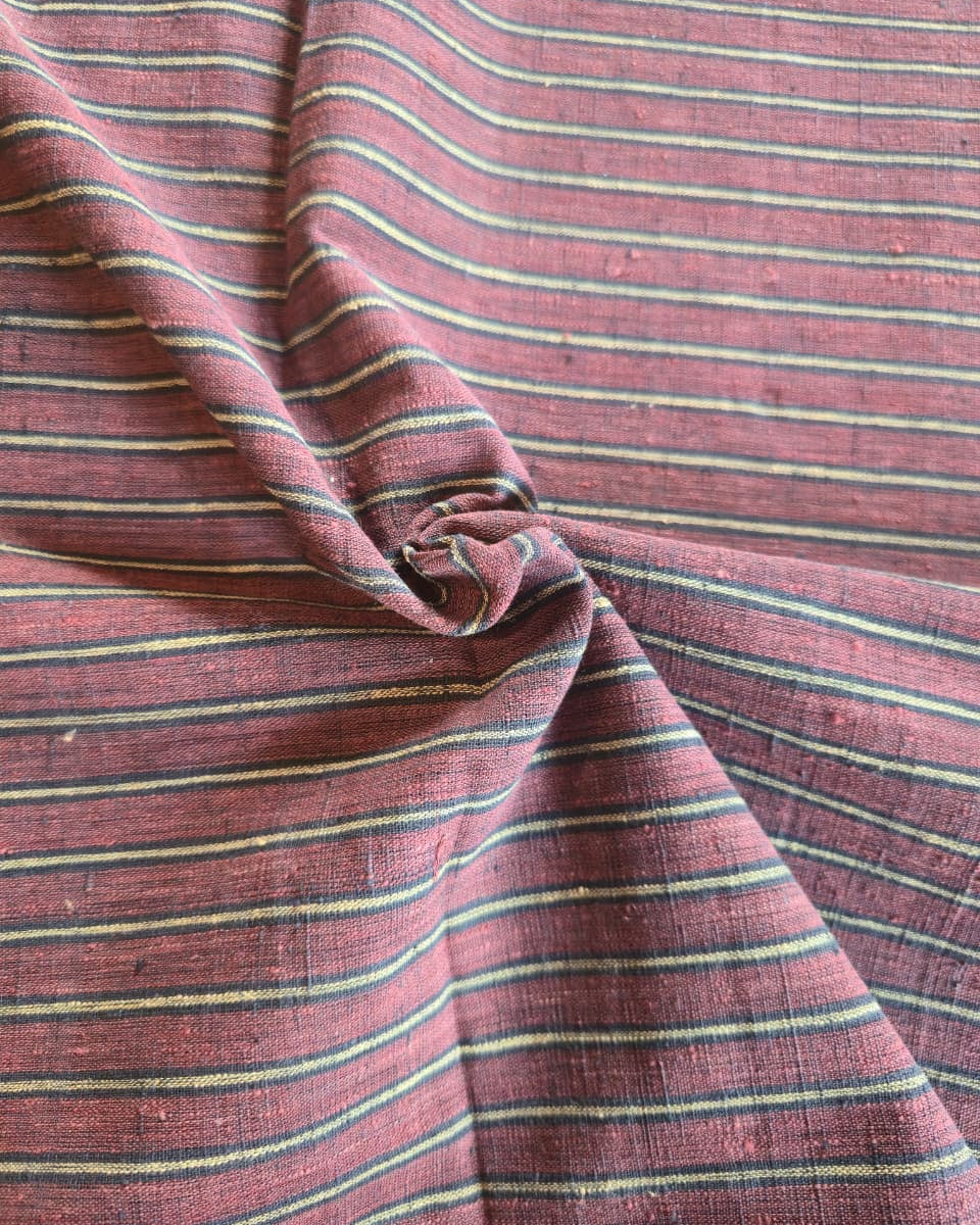 ORGANIC GEOMETRIC FABRIC: BLACK: KORA :ANAR:KATHA BROWN:INDIGO