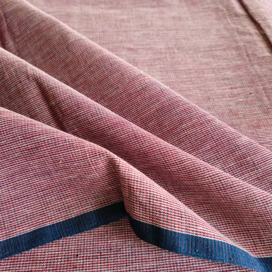MICRO CHECK : KORA : ALIZARIN RED INDIGO BLUE