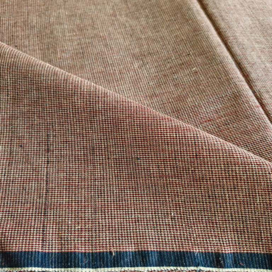 MICRO CHECK : KORA : ALIZARIN RED:INDIGO:KATHA