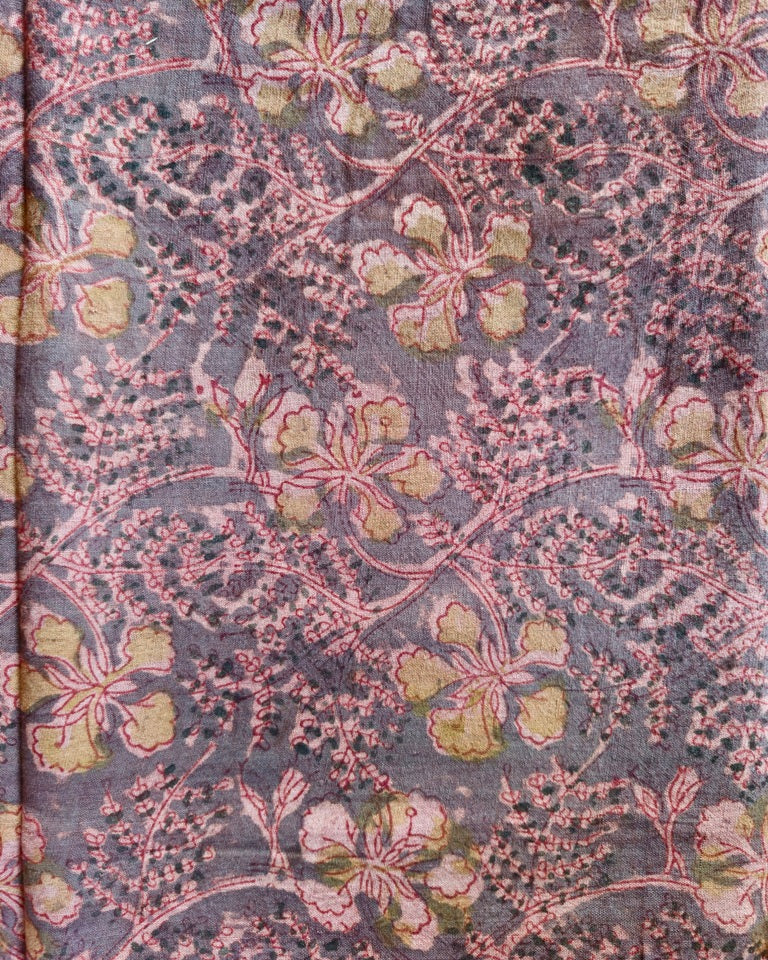 KALAMKARI : OLIVE GREEN : ALIZARI RED : ANAR YELLOW
