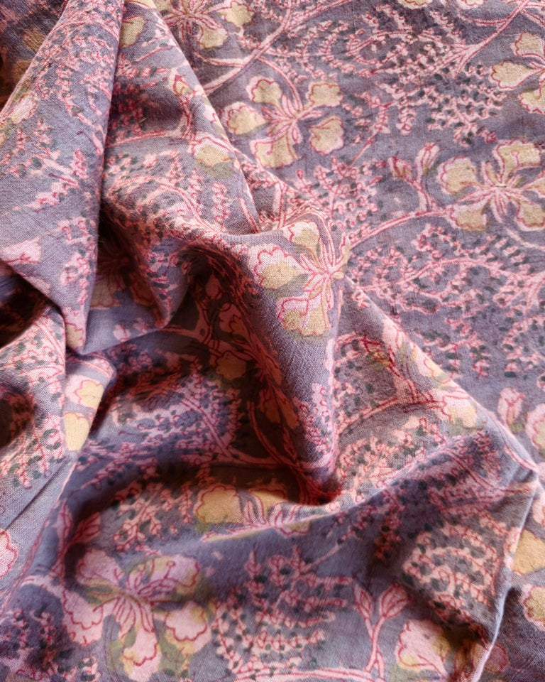 KALAMKARI : OLIVE GREEN : ALIZARI RED : ANAR YELLOW