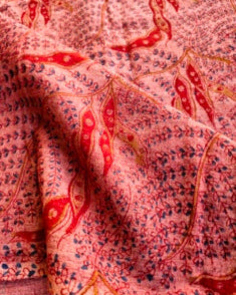 KALAMKARI : INDIGO BLUE : ANAR YELLOW : ALIZARIN RED
