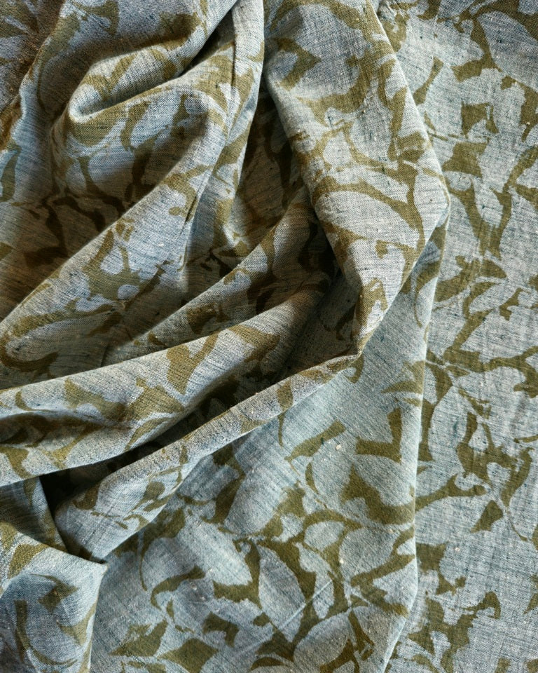 KALAMKARI :OLIVE GREEEN