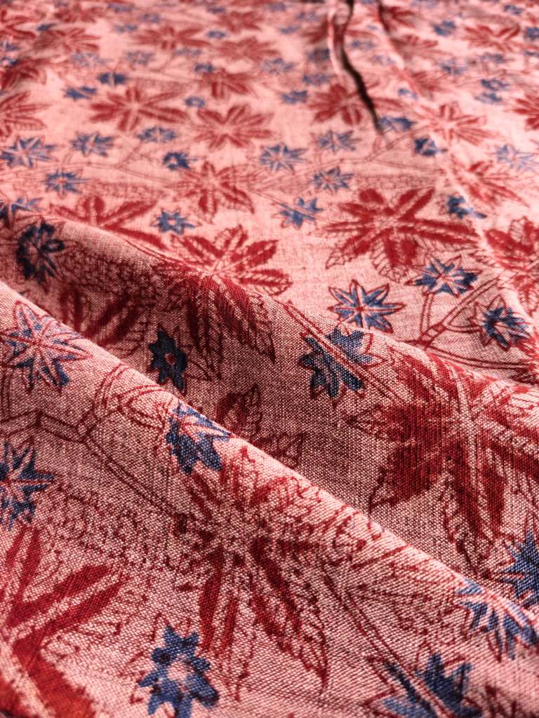 KALAMKARI : ALIZARIN RED: INDIGO BLUE