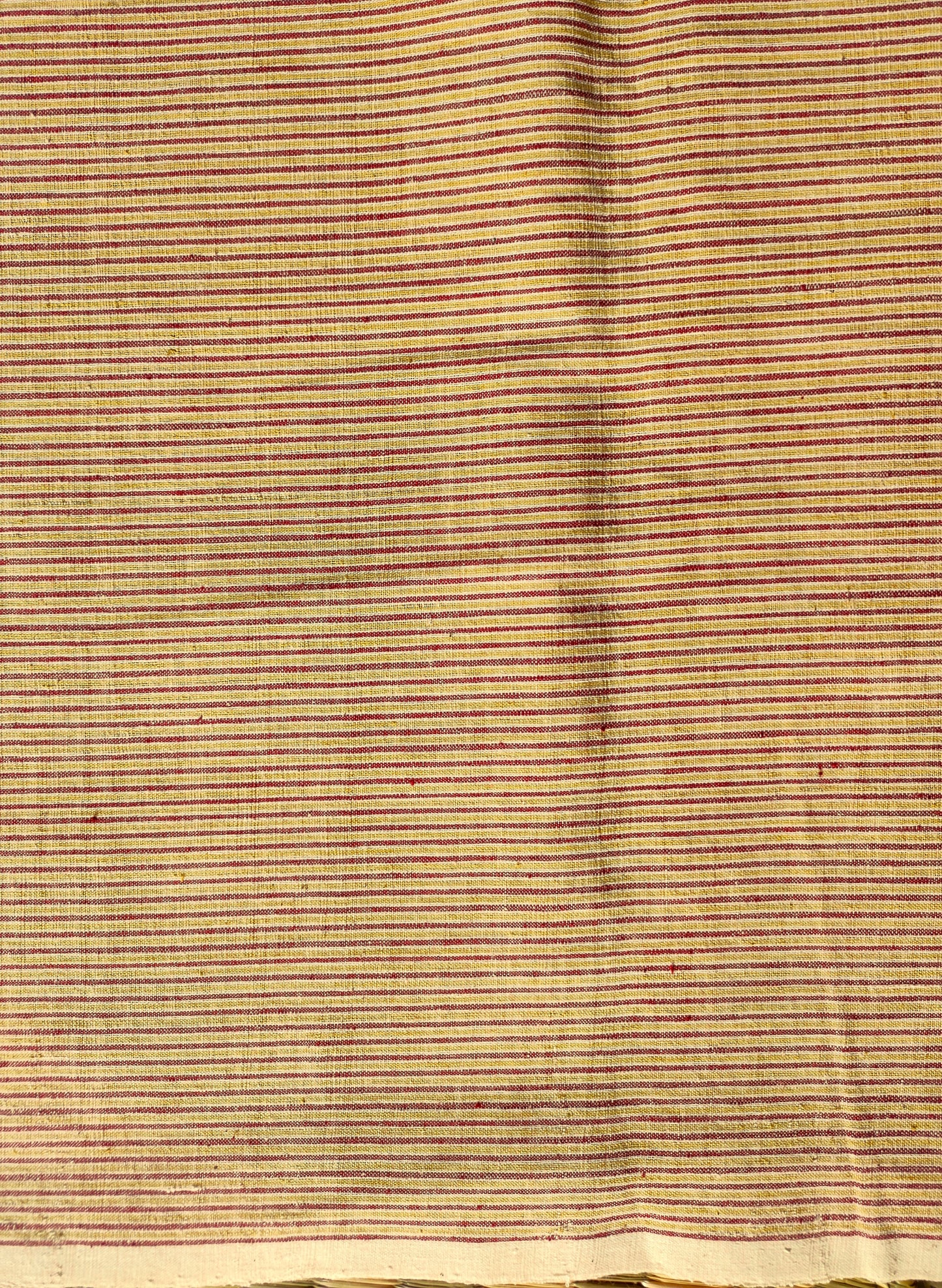 GEOMETRIC FABRIC : ALIZARIN RED : KORA : ANAR YELLOW