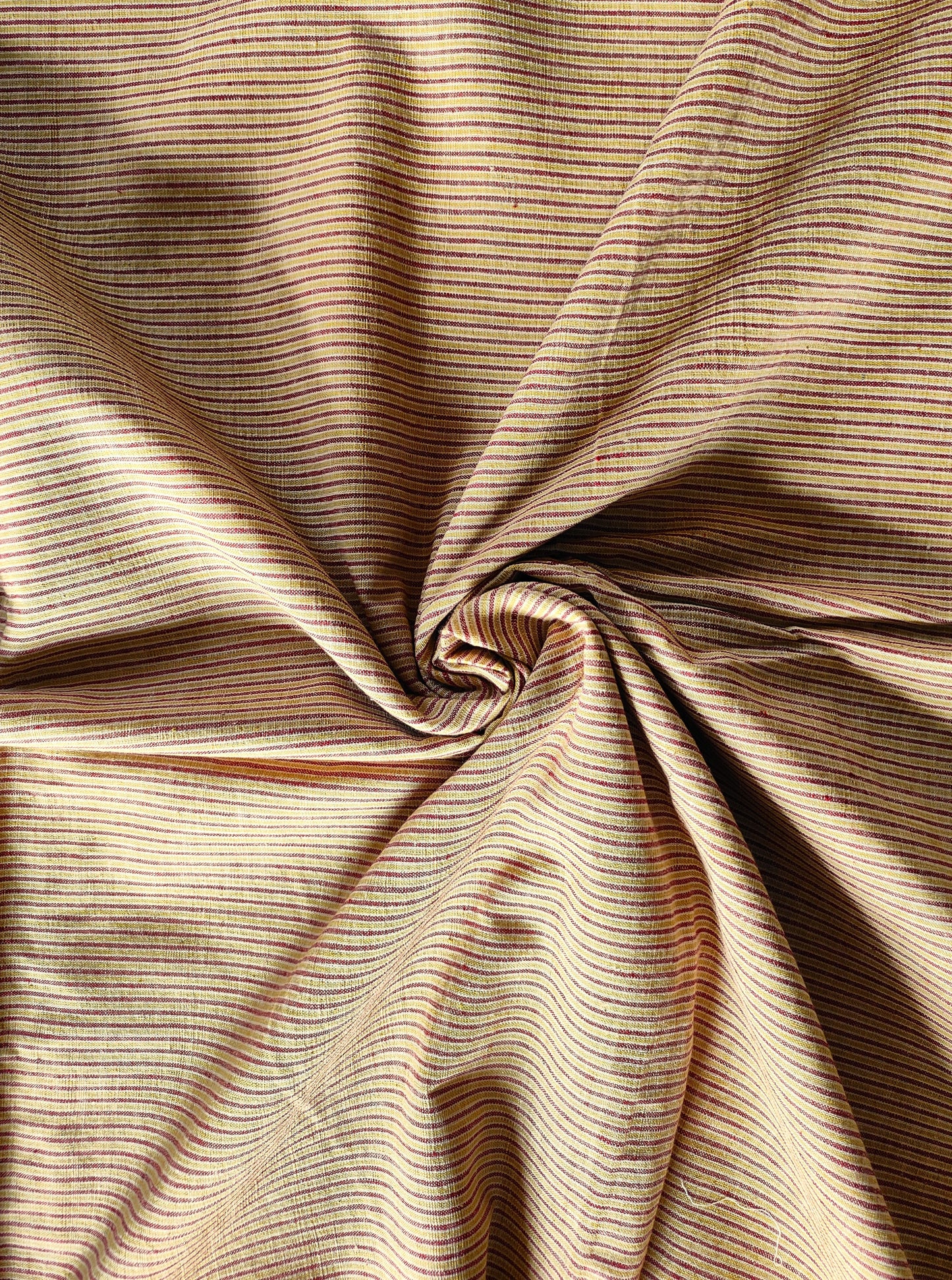 GEOMETRIC FABRIC : ALIZARIN RED : KORA : ANAR YELLOW