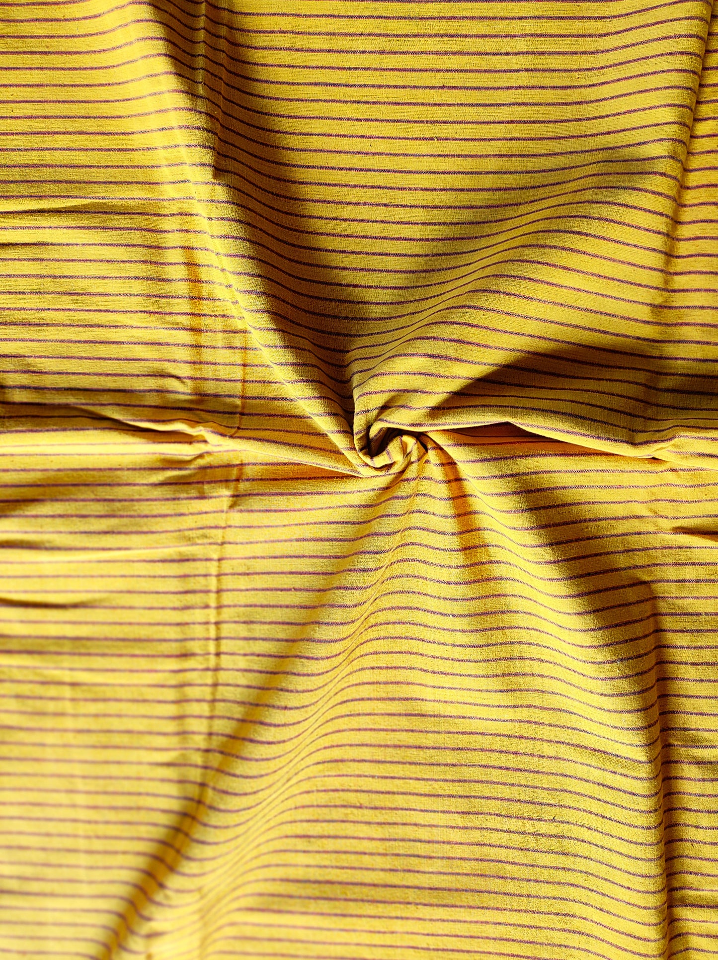 GEOMETRIC FABRIC : ANAR YELLOW : ALIZARIN RED
