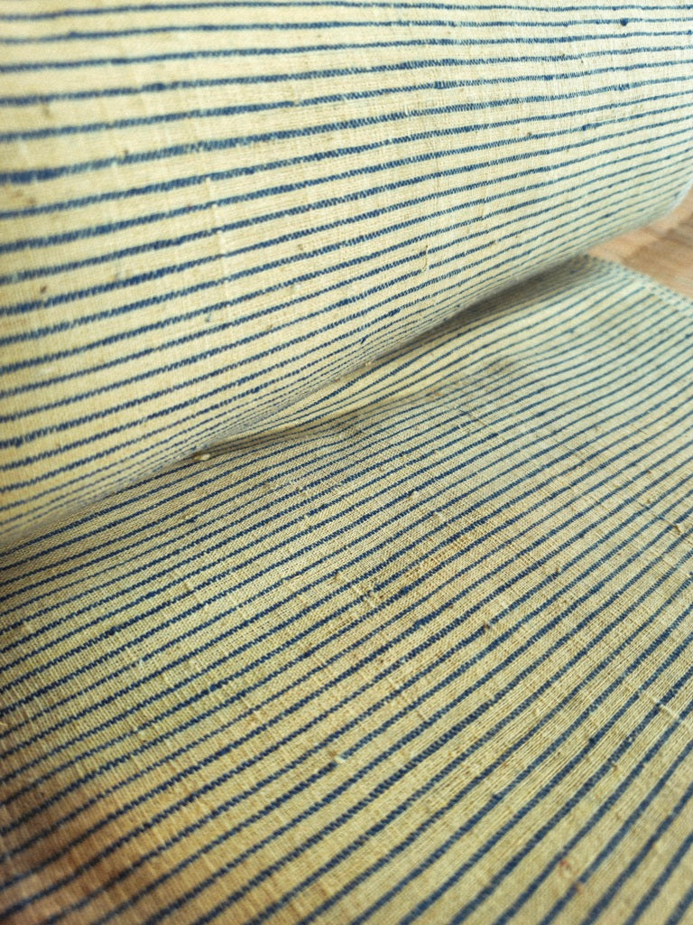 GEOMETRIC FABRIC : ANAR YELLOW : KORA : INDIGO