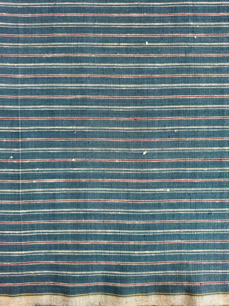 ORGANIC GEOMETRIC FABRIC: INDIGO : SAPAN :KORA