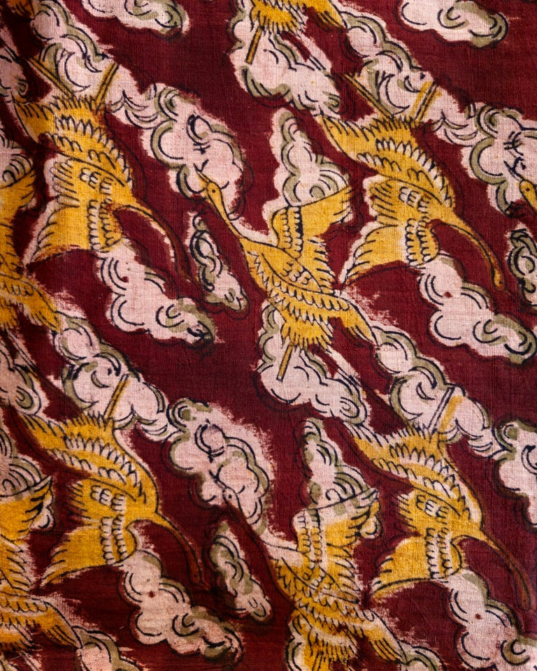 KALAMKARI : ALIZARIN RED : ANAR YELLOW