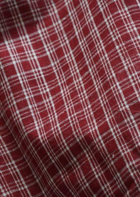 GEOMETRIC FABRIC : ALIZARIN RED : KORA