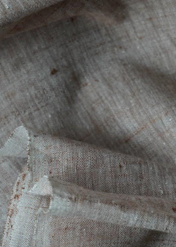 CROSS COLOUR FABRIC : KORA : KATHA BROWN