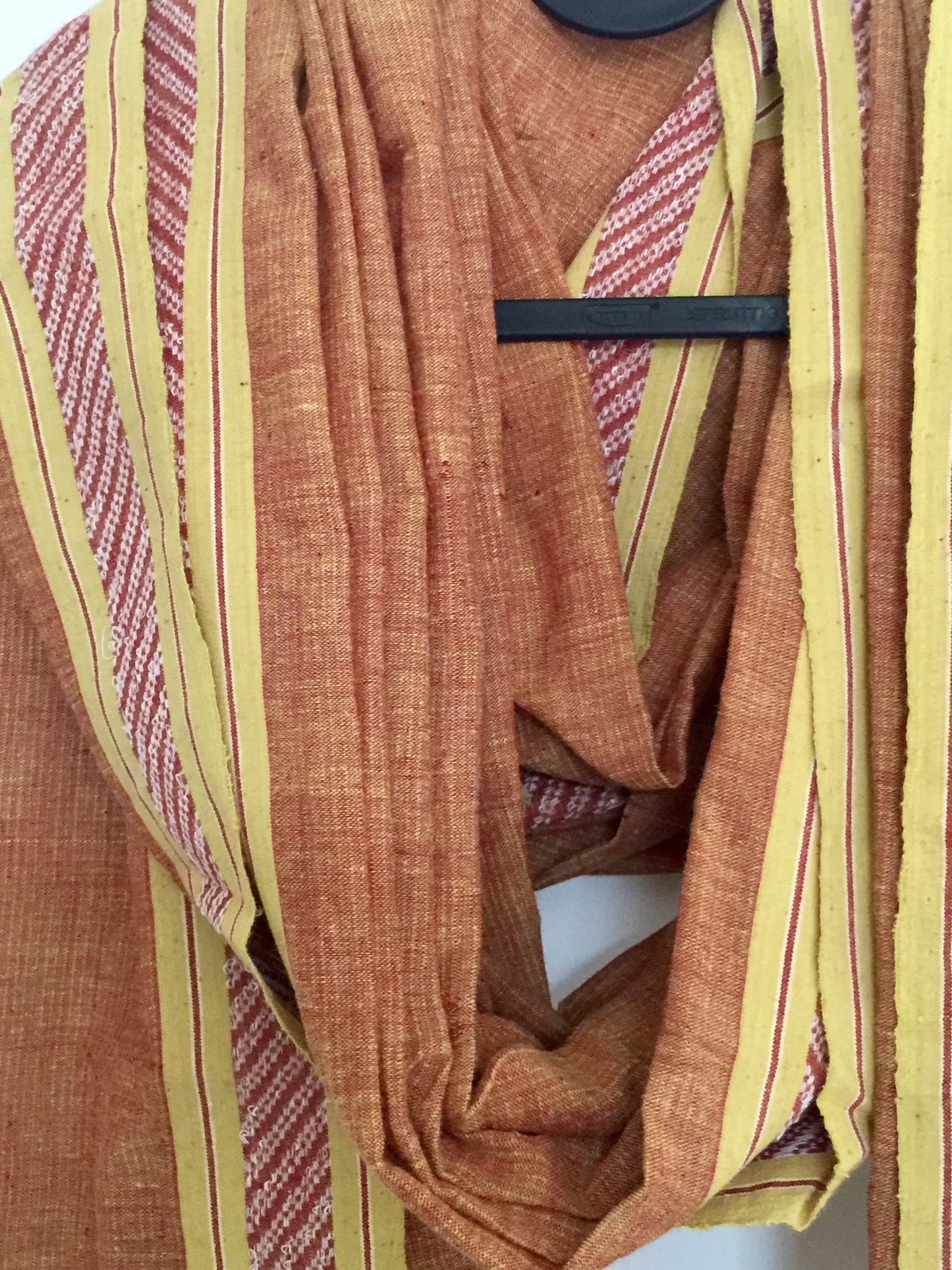 LIGHTWEIGHT CROSS COLOUR DUPATTA : ANAR YELLOW : ALIZARIN RED