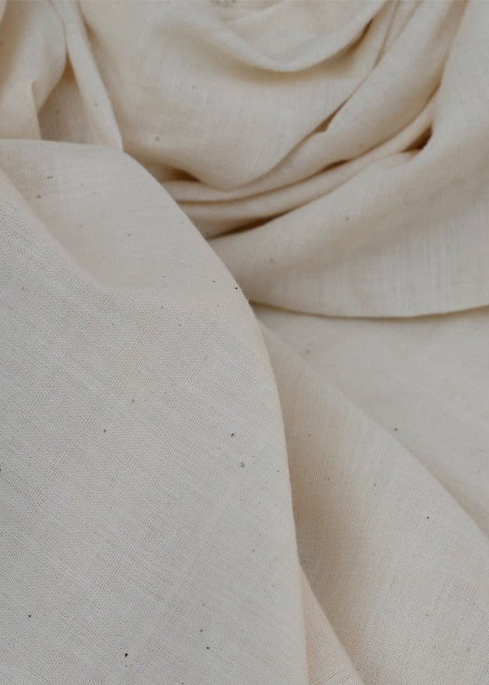 Malkha Natural Dyed Handlooms -SOLID FABRIC : KORA