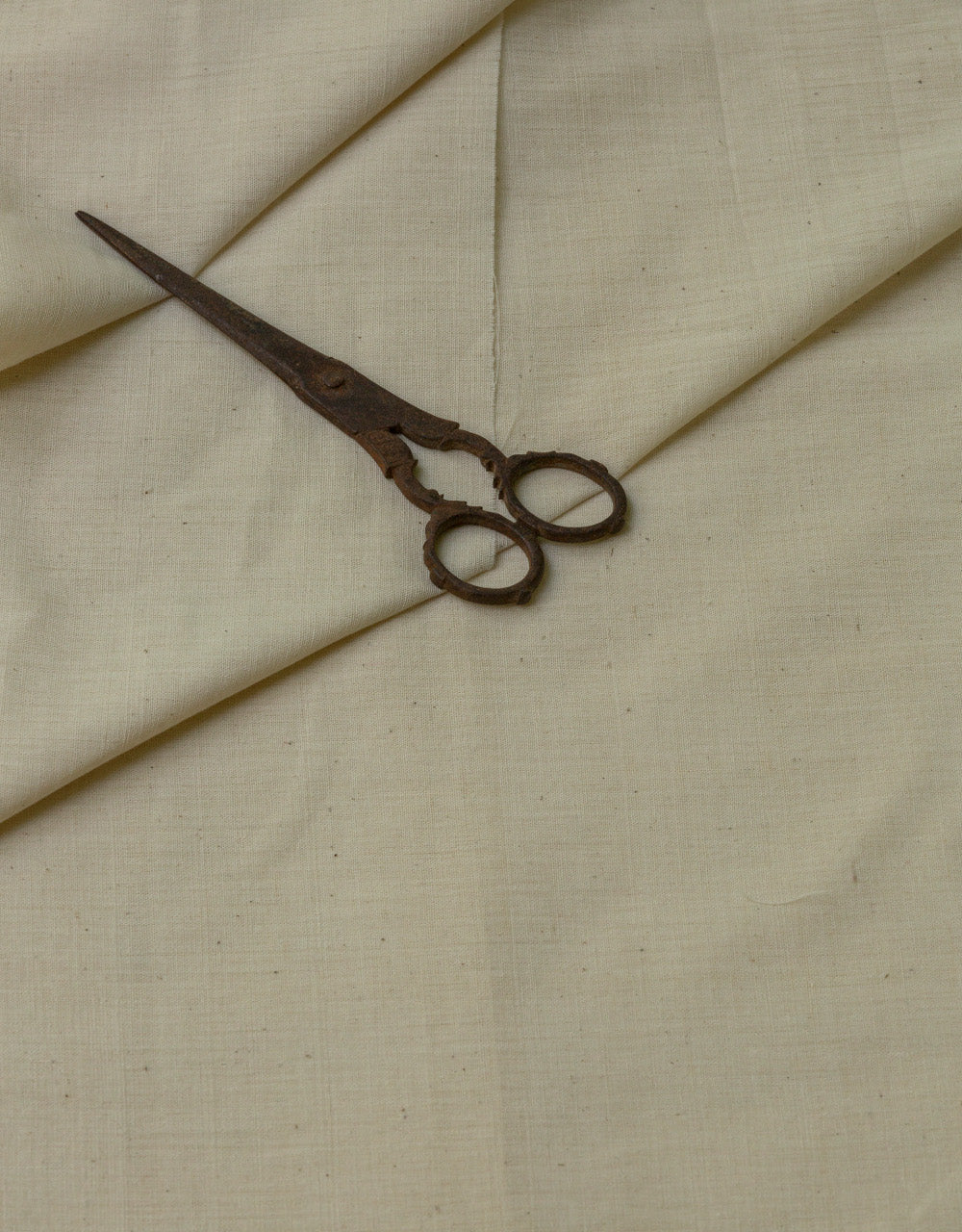 Malkha Natural Dyed Handlooms -CROSS COLOUR FABRIC : KORA : ANAR YELLOW