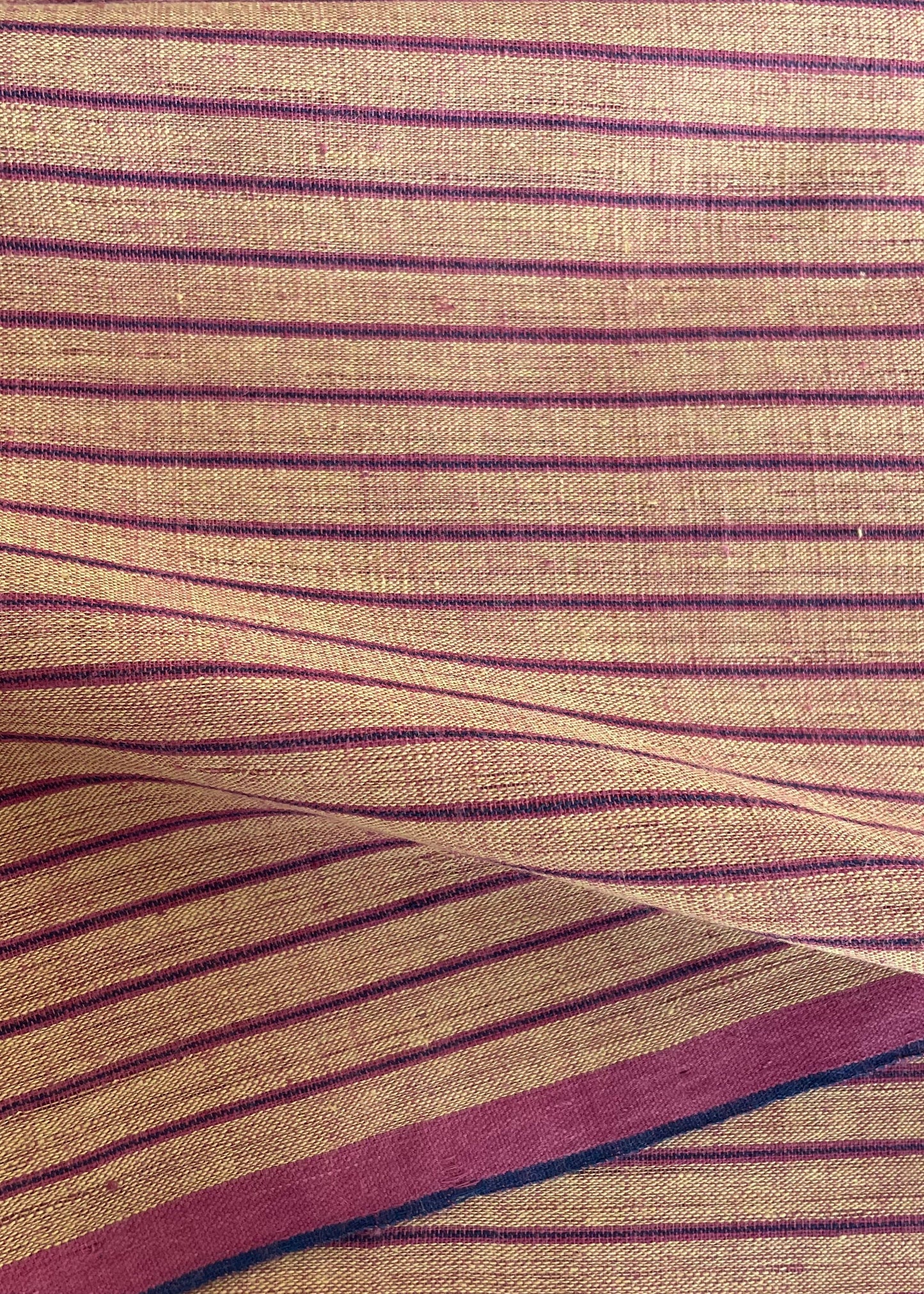 GEOMETRIC FABRIC : ALIZARIN RED : ANAR YELLOW