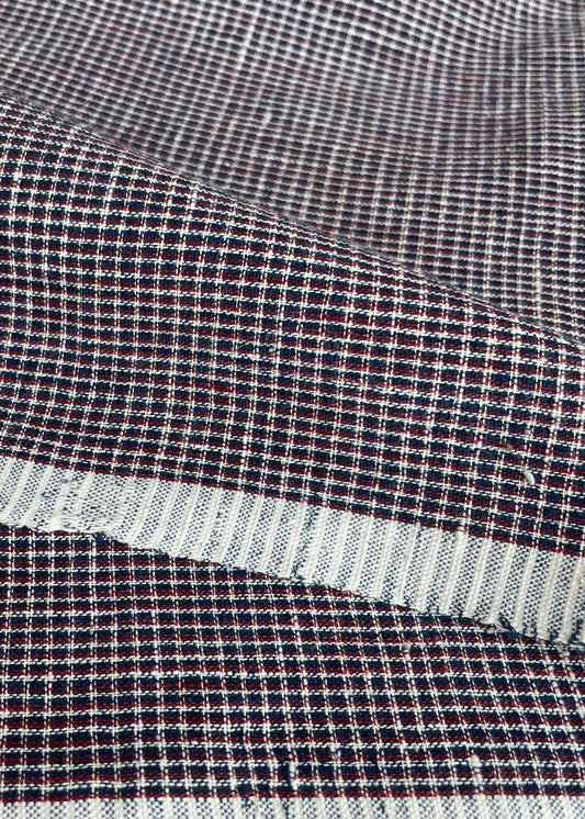 MICRO CHECK : KORA :  INDIGO : ALIZARIN RED