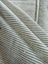 GEOMETRIC ORGANIC FABRIC : INDIGO BLUE : KORA : ORGANIC